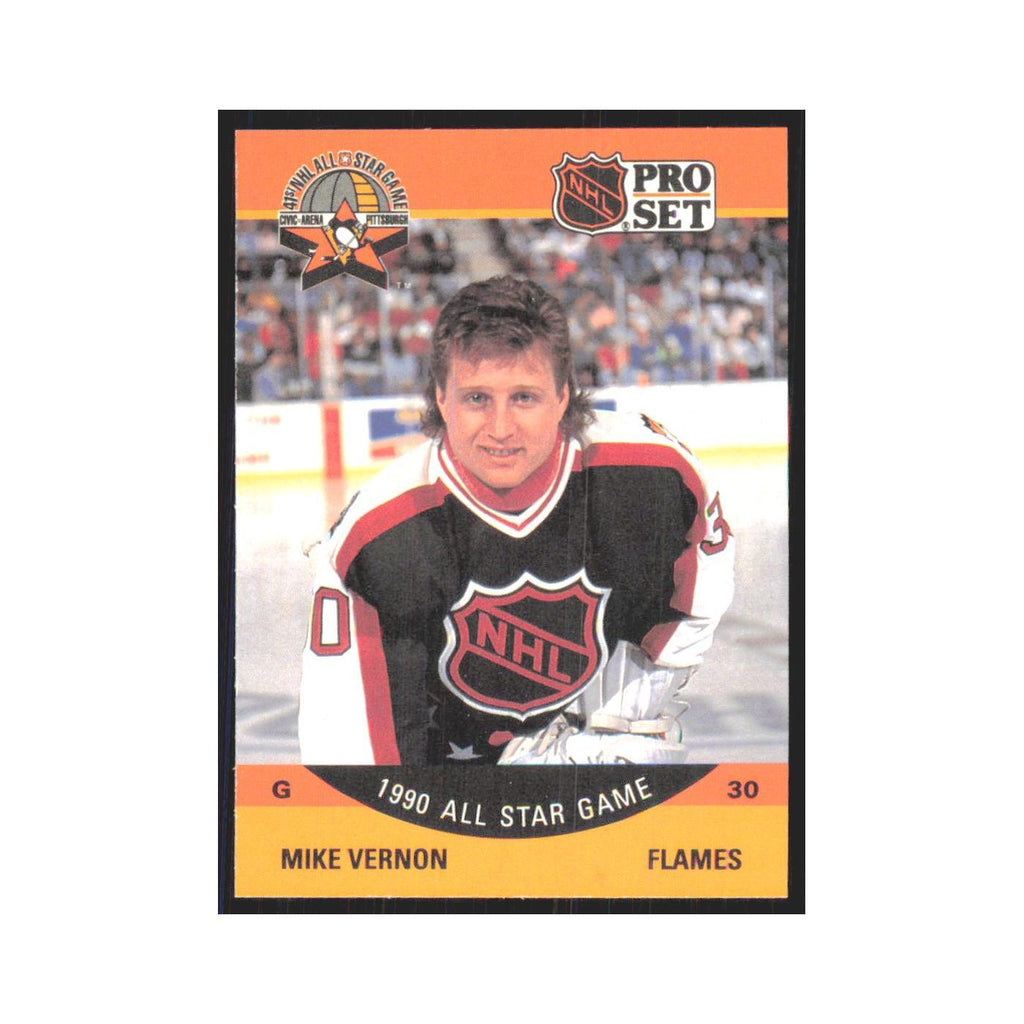 1990 Pro Set Mike Vernon Calgary Flames #338