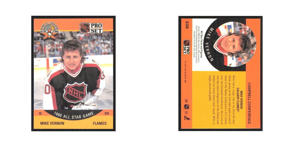 1990 Pro Set Mike Vernon Calgary Flames #338
