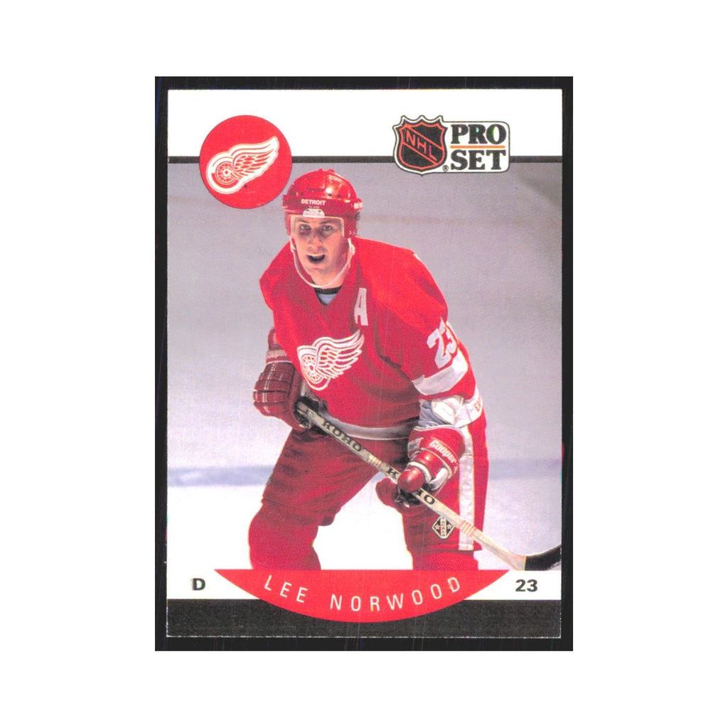 1990 Pro Set Lee Norwood Detroit Red Wings #74