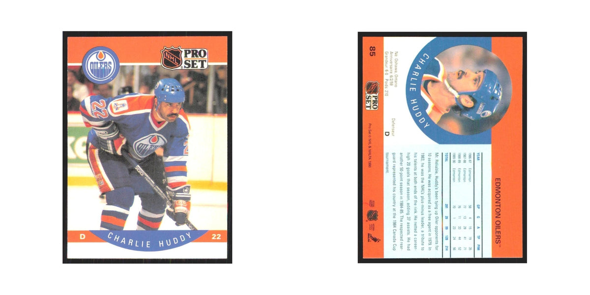 1990 Pro Set Charlie Huddy Edmonton Oilers #85
