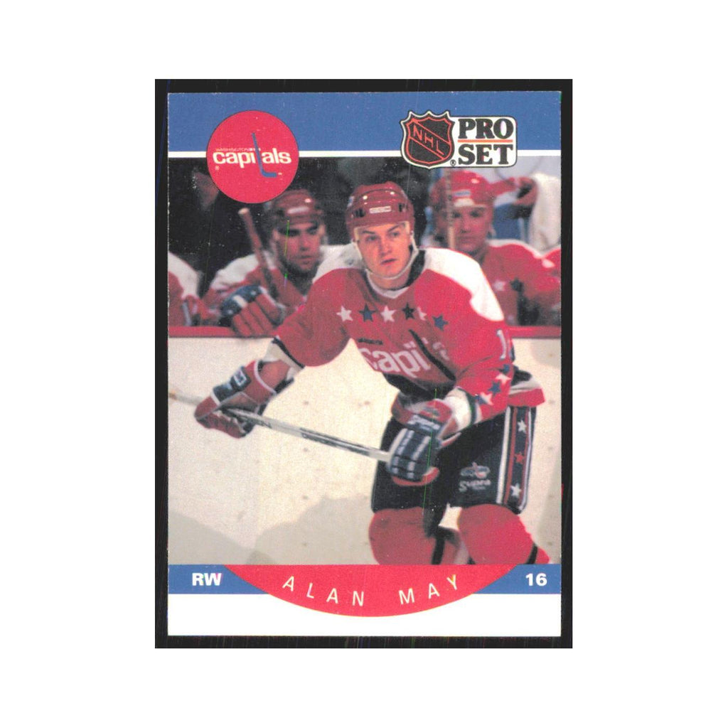 1990 Pro Set Alan May Washington Capitals #317