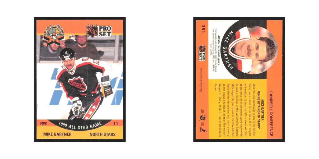 1990 Pro Set Mike Gartner Minnesota North Stars #351