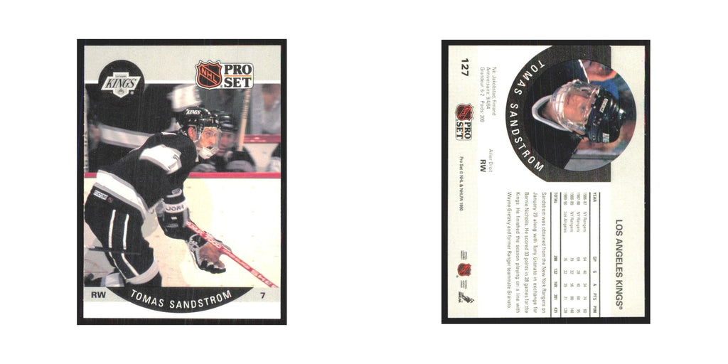 1990 Pro Set Tomas Sandstrom Los Angeles Kings #127