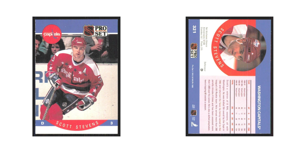 1990 Pro Set Scott Stevens Washington Capitals #321