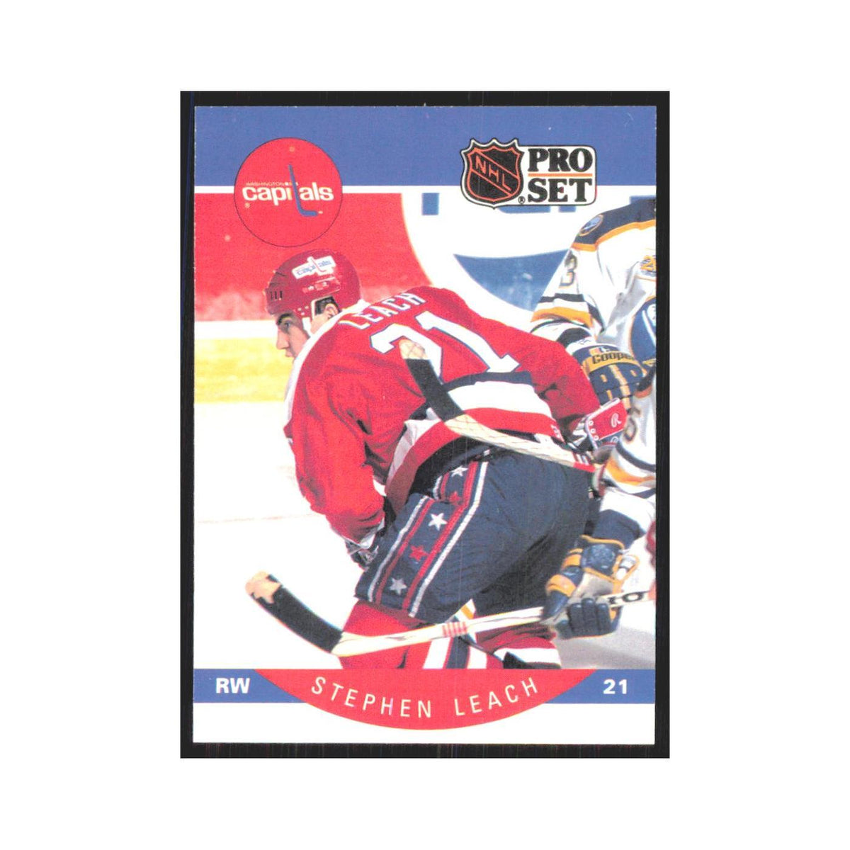 1990 Pro Set Stephen Leach Washington Capitals #315