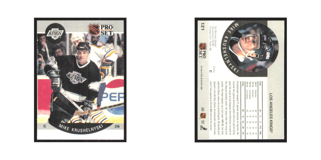 1990 Pro Set Mike Krushelnyski Los Angeles Kings #121