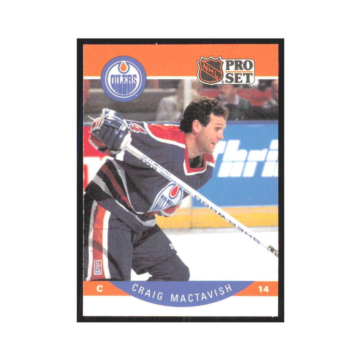 1990 Pro Set Craig MacTavish Edmonton Oilers #90