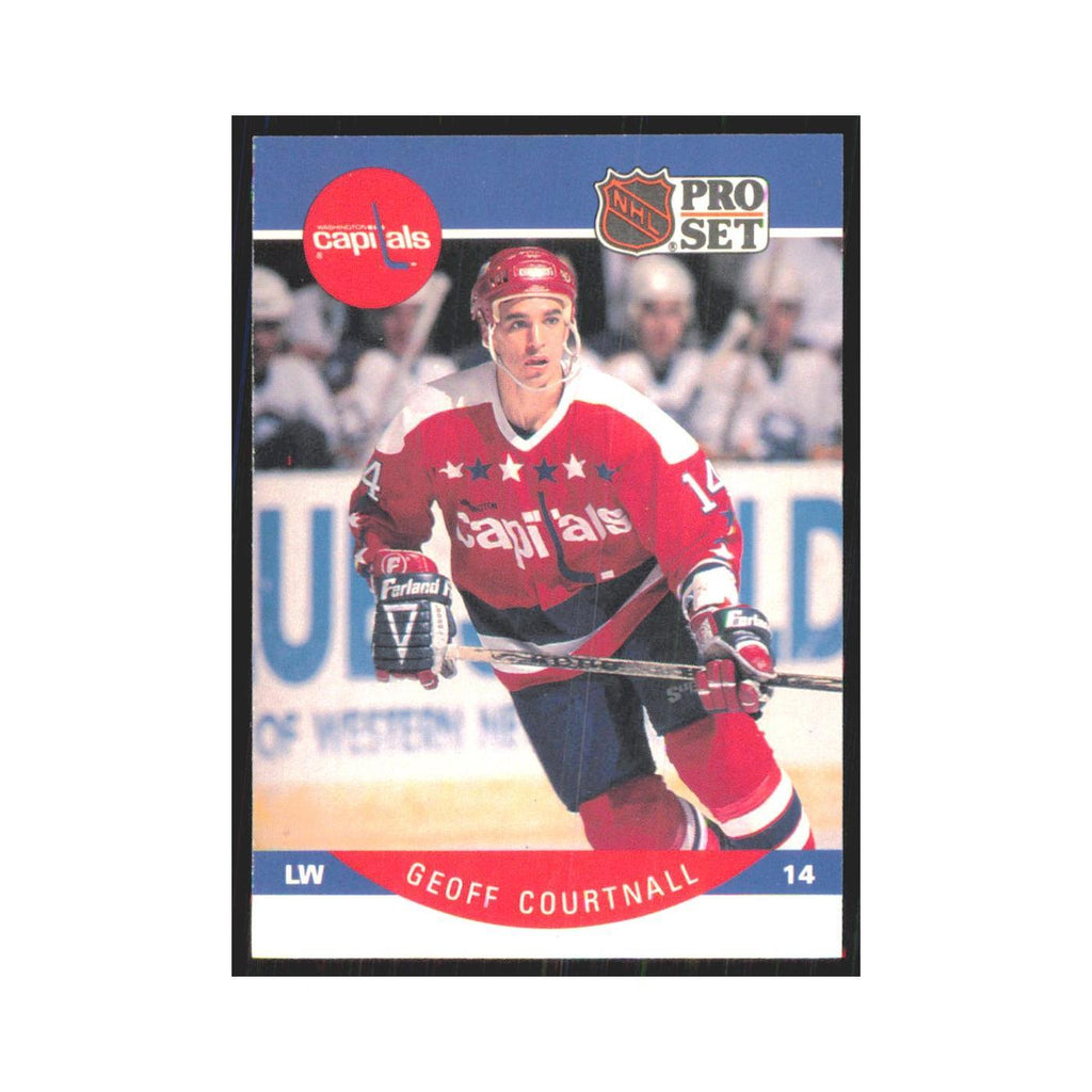 1990 Pro Set Geoff Courtnall Washington Capitals #309