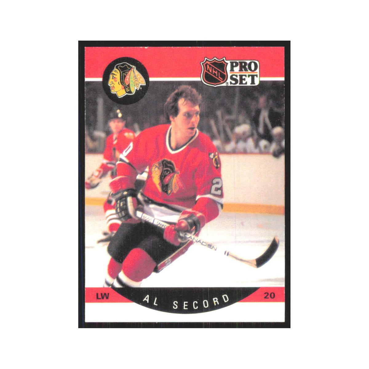 1990 Pro Set Alan Secord Chicago Blackhawks #60