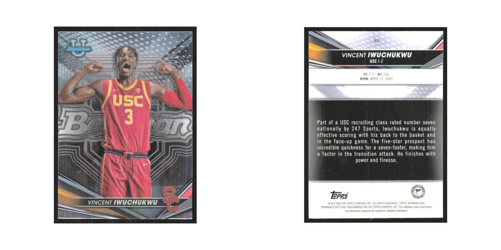 2023 Bowman University Best Vincent Iwuchukwu USC Trojans #93