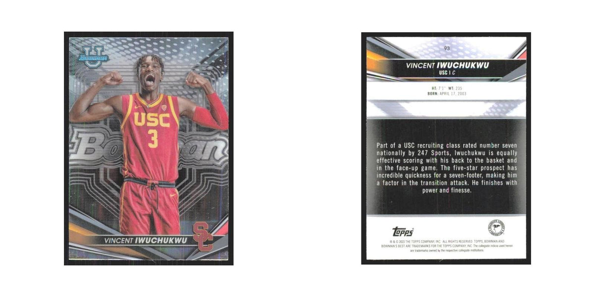 2023 Bowman University Best Vincent Iwuchukwu USC Trojans #93