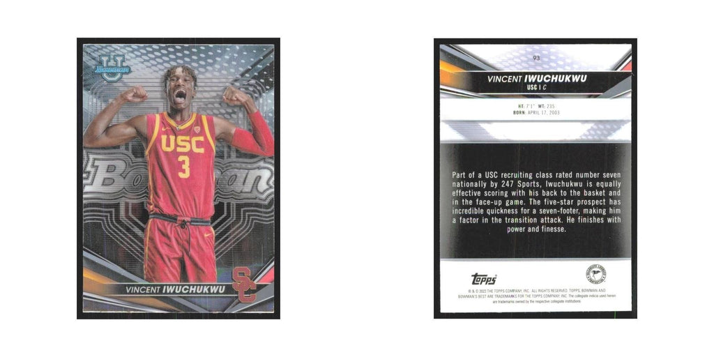 2023 Bowman University Best Vincent Iwuchukwu USC Trojans #93