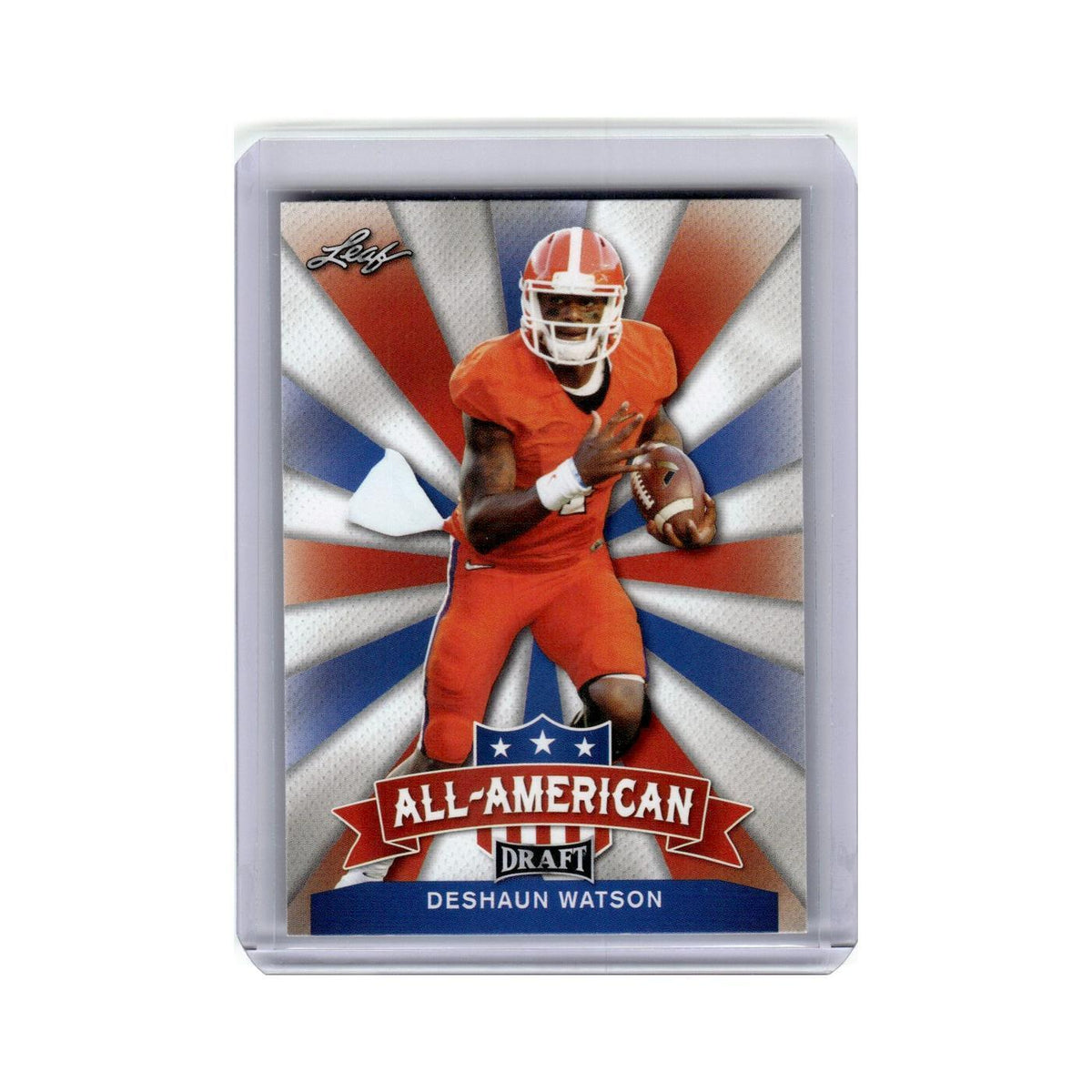 Deshaun Watson 2017 Leaf Draft All-American #AA-09 Clemson Tigers NM