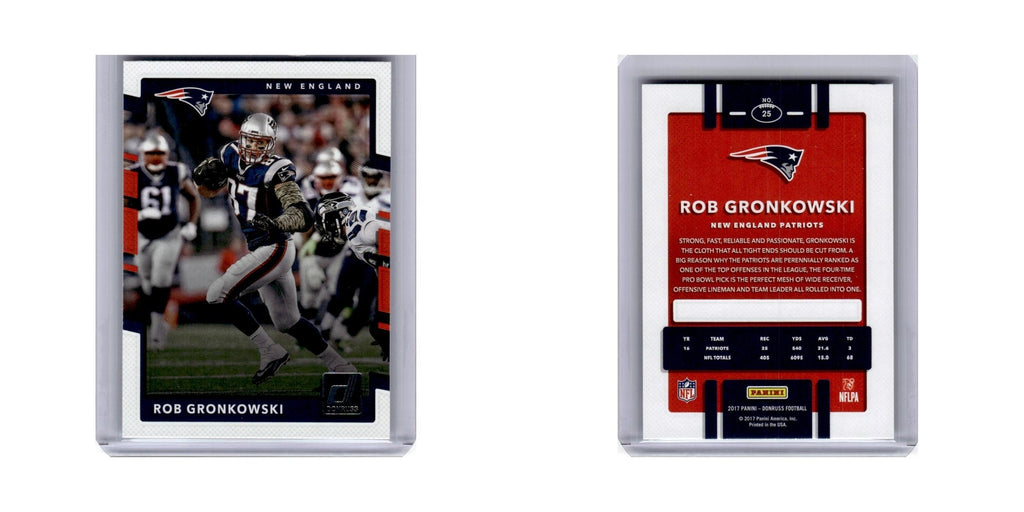 Rob Gronkowski 2017 Donruss #25 New England Patriots Football Card NM