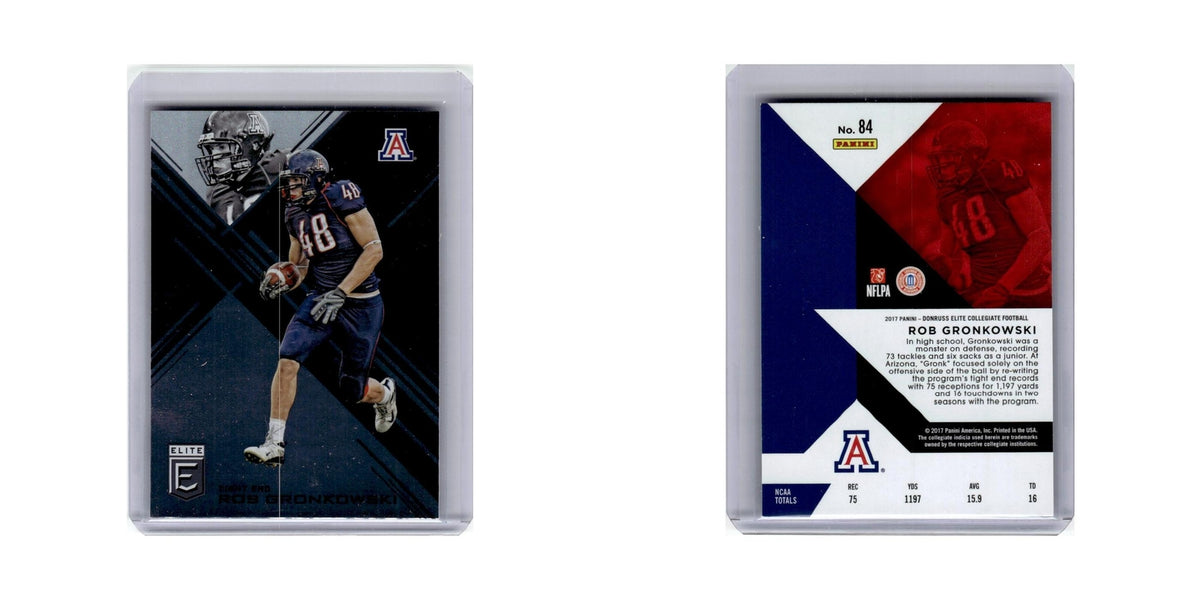 Rob Gronkowski 2017 Donruss Elite Collegiate #84 Arizona Wildcats NM