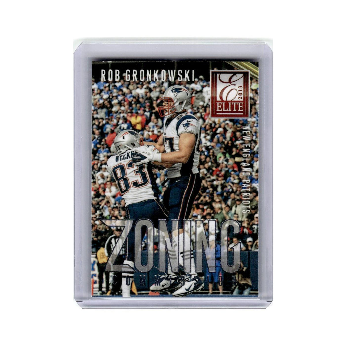 Rob Gronkowski 2013 Panini Elite Zoning Commission #15 New England Patriots NM