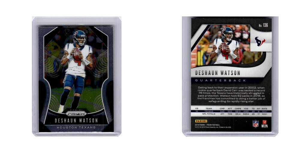 Deshaun Watson 2019 Panini Prizm #136 Houston Texans Football Card NM