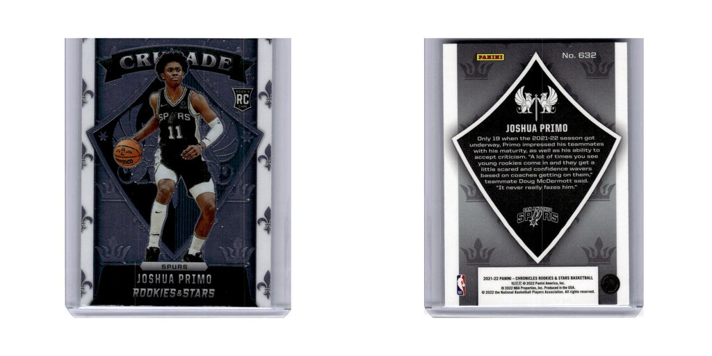 Joshua Primo 2021 Panini Chronicles Rookies Stars #632 San Antonio Spurs NM