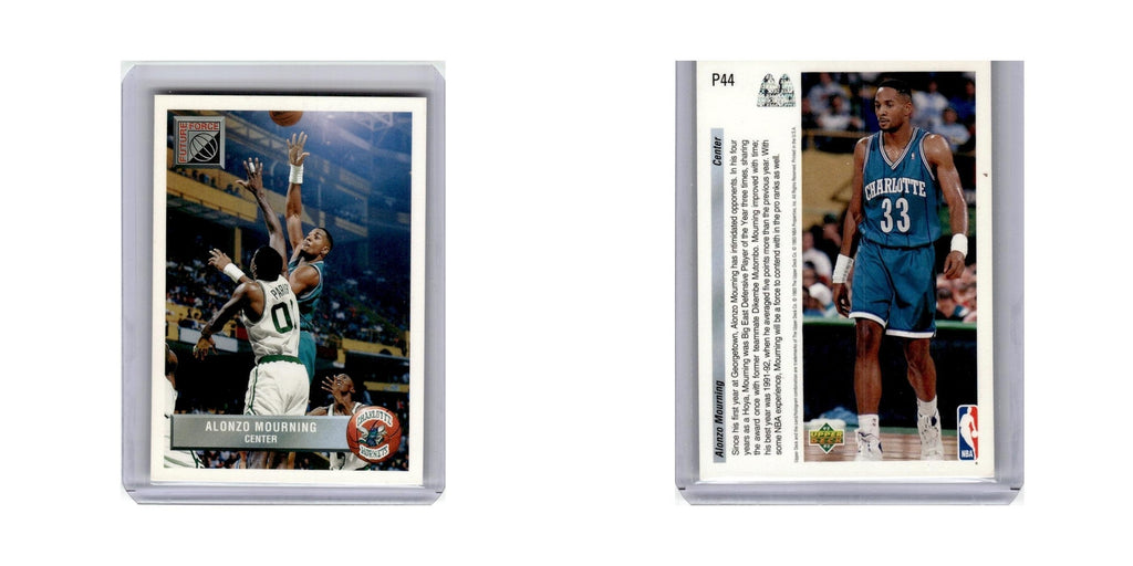 Alonzo Mourning 1992 Upper Deck McDonald's #P44 Charlotte Hornets NM