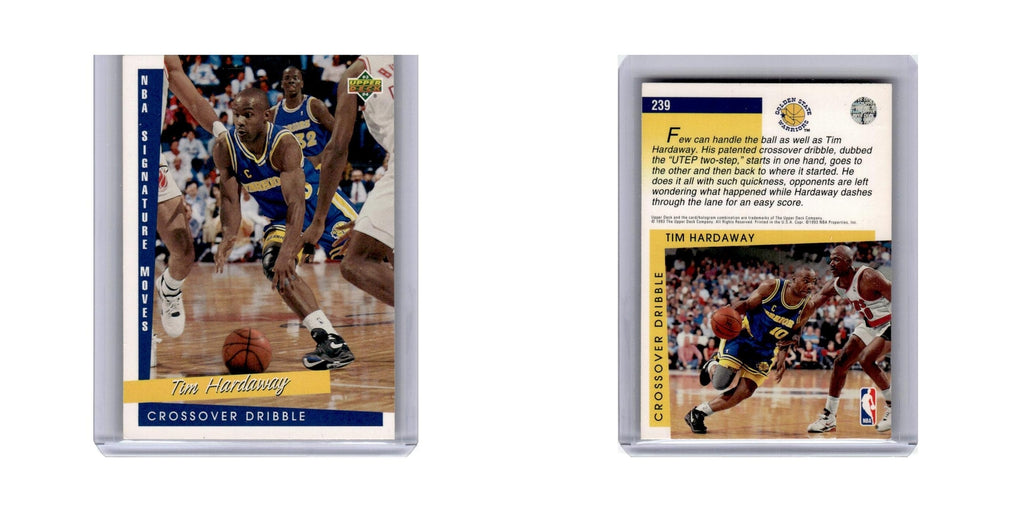 Tim Hardaway 1993 Upper Deck #239 Golden State Warriors Basketball Card NM