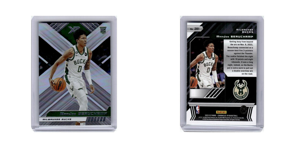MarJon Beauchamp Rookie 2022 Panini Chronicles XR #281 Milwaukee Bucks NM