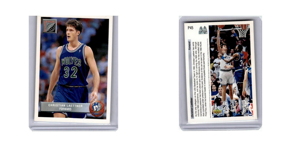 Christian Laettner 1992 Upper Deck McDonald's #P45 Minnesota Timberwolves NM