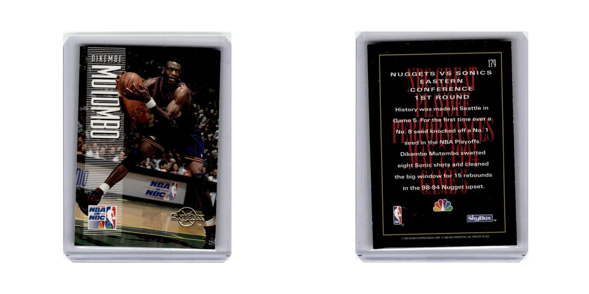 Dikembe Mutombo 1994 SkyBox #179 Denver Nuggets Basketball Card NM