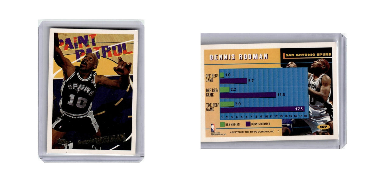 Dennis Rodman 1994 Topps #107 San Antonio Spurs Basketball Card NM