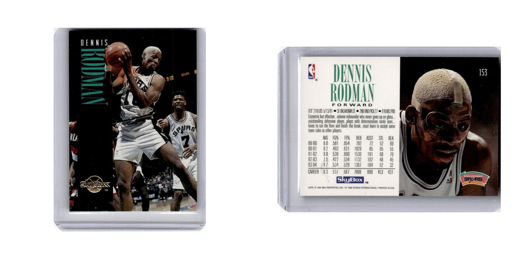 Dennis Rodman 1994 SkyBox #153 San Antonio Spurs Basketball Card NM