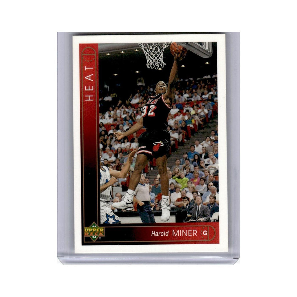 Harold Miner 1993 Upper Deck #21 Miami Heat Basketball Card NM