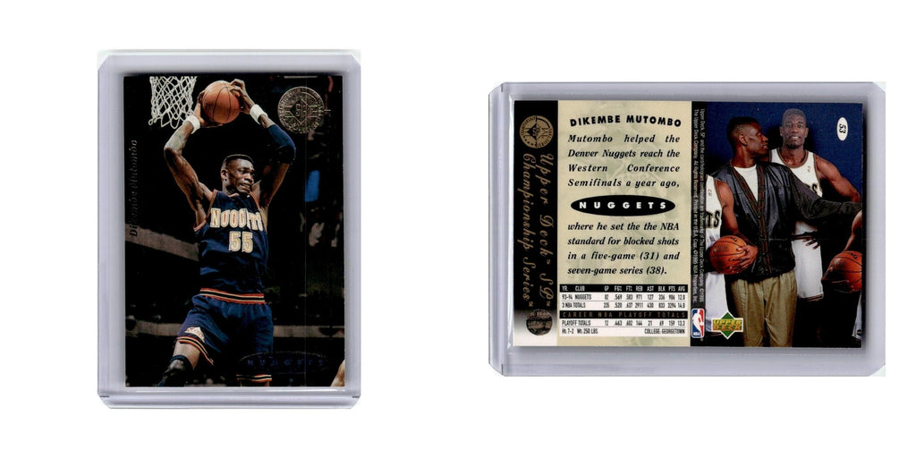Dikembe Mutombo 1994 SP Championship #53 Denver Nuggets Basketball Card NM