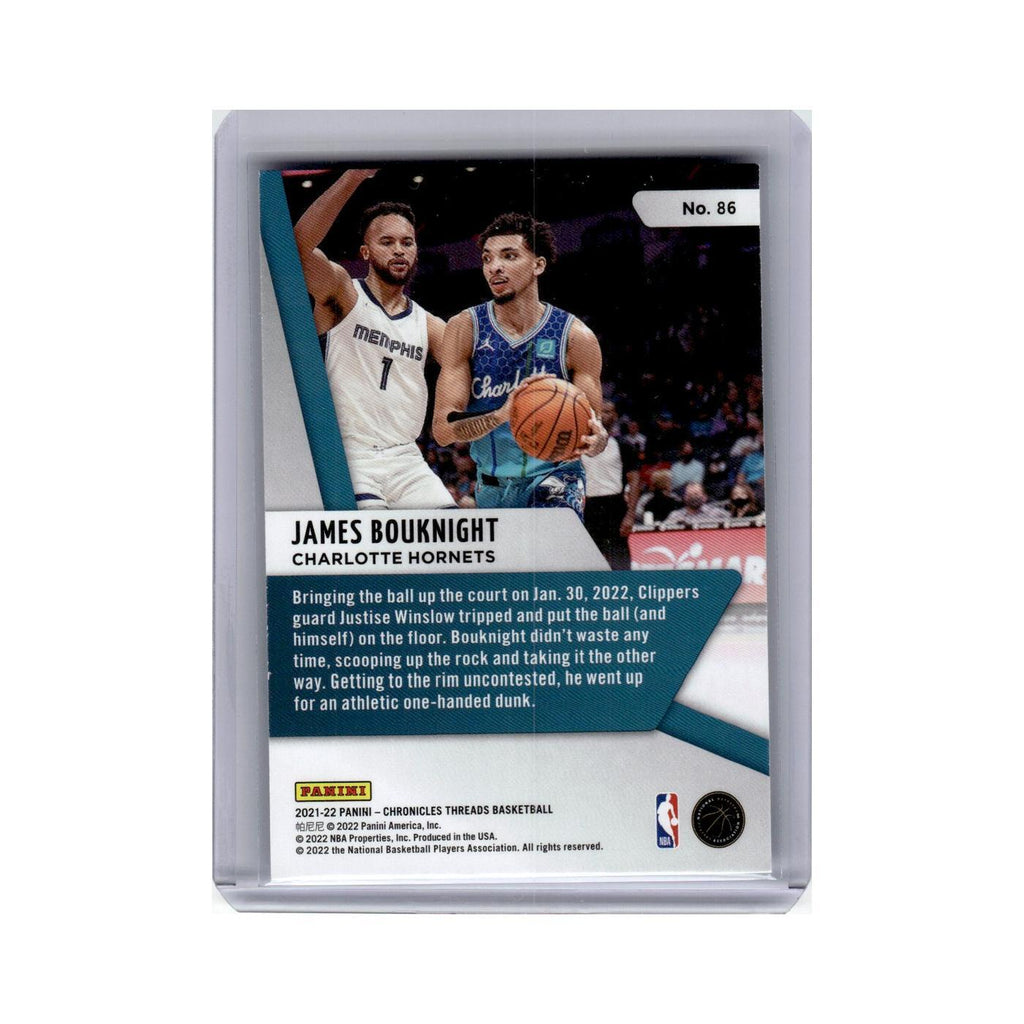 James Bouknight Rookie 2021 Panini Chronicles Threads #86 Charlotte Hornets NM