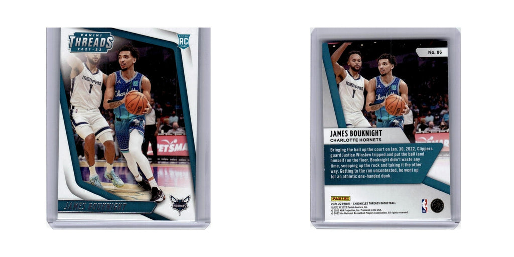 James Bouknight Rookie 2021 Panini Chronicles Threads #86 Charlotte Hornets NM