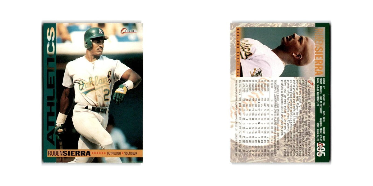 Ruben Sierra 1994 O-Pee-Chee #195 Oakland Athletics Baseball Card NM