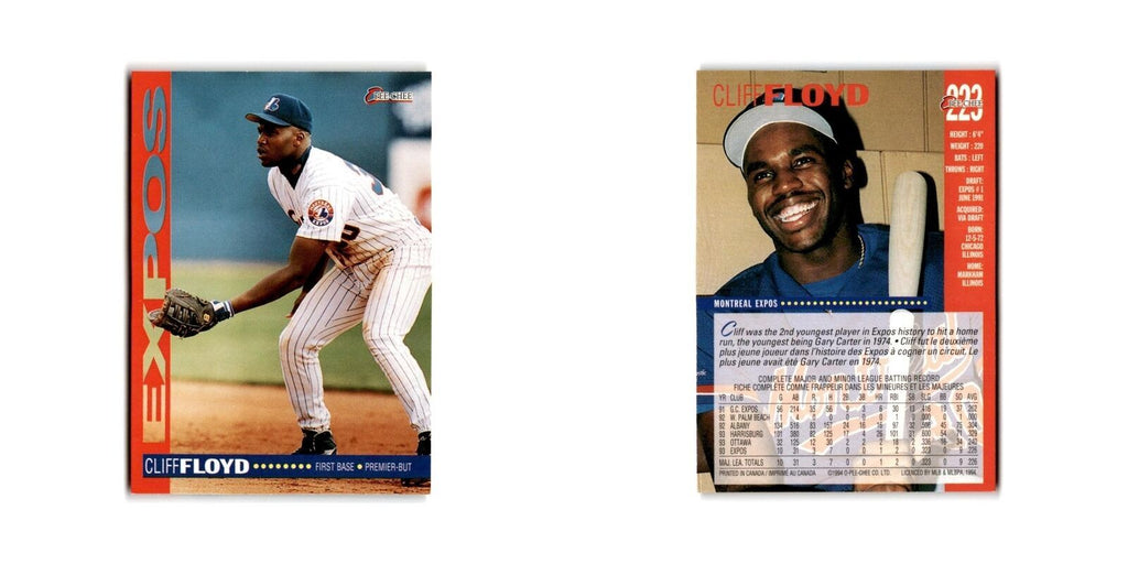 Cliff Floyd 1994 O-Pee-Chee #223 Montreal Expos Baseball Card NM