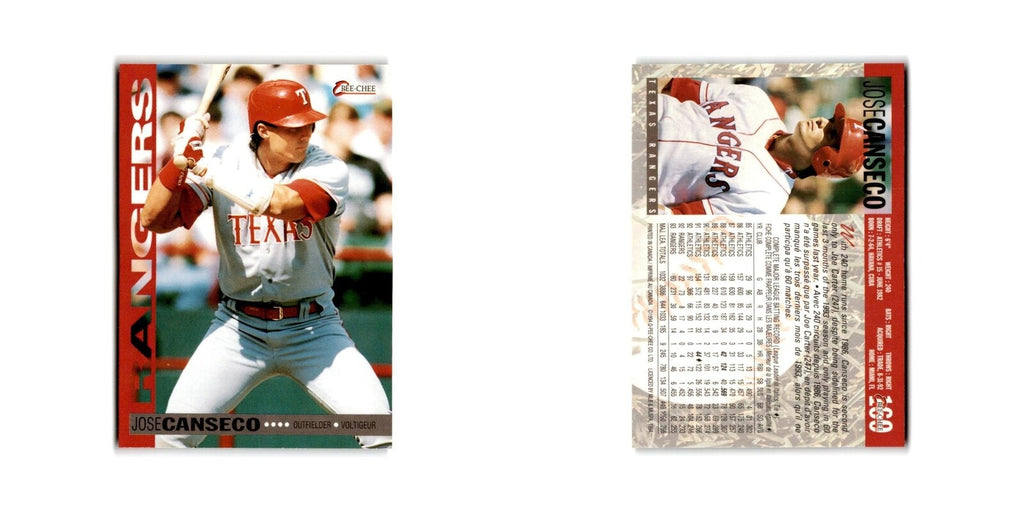 Jose Canseco 1994 O-Pee-Chee #169 Texas Rangers Baseball Card NM