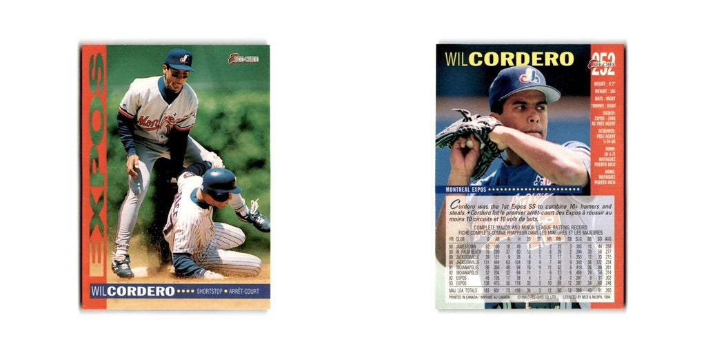 Wil Cordero 1994 O-Pee-Chee #252 Montreal Expos Baseball Card NM