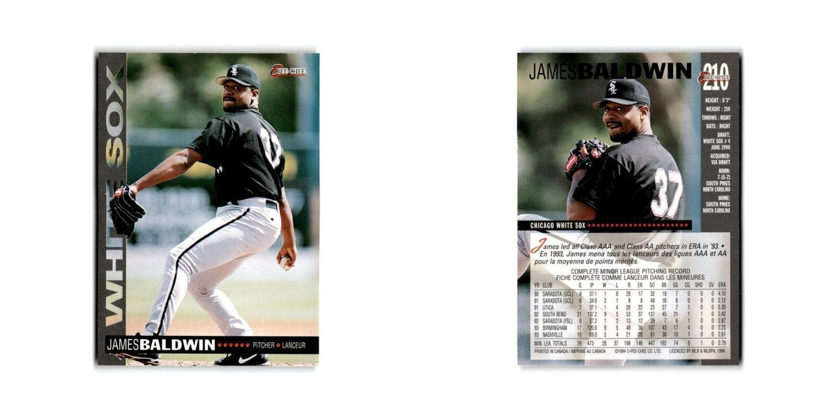 James Baldwin 1994 O-Pee-Chee #210 Chicago White Sox Baseball Card NM