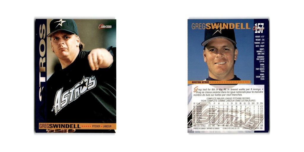 Greg Swindell 1994 O-Pee-Chee #157 Houston Astros Baseball Card NM