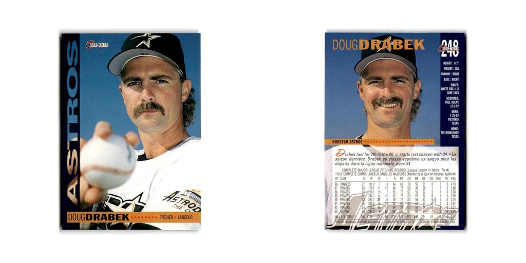 Doug Drabek 1994 O-Pee-Chee #248 Houston Astros Baseball Card NM