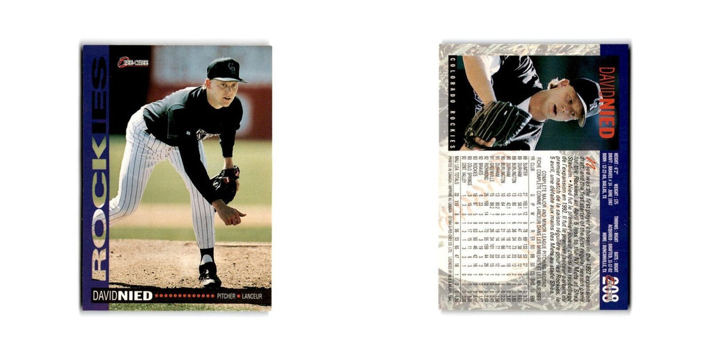 David Nied 1994 O-Pee-Chee #208 Colorado Rockies Baseball Card NM