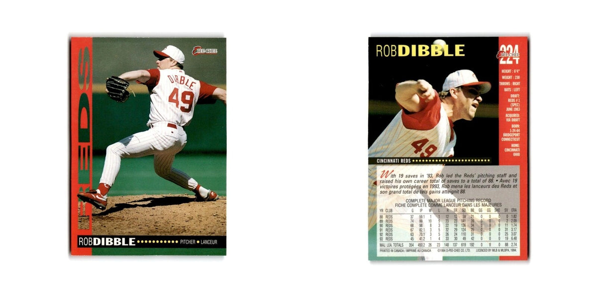 Rob Dibble 1994 O-Pee-Chee #224 Cincinnati Reds Baseball Card NM