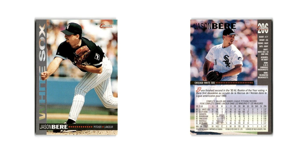 Jason Bere 1994 O-Pee-Chee #206 Chicago White Sox Baseball Card NM