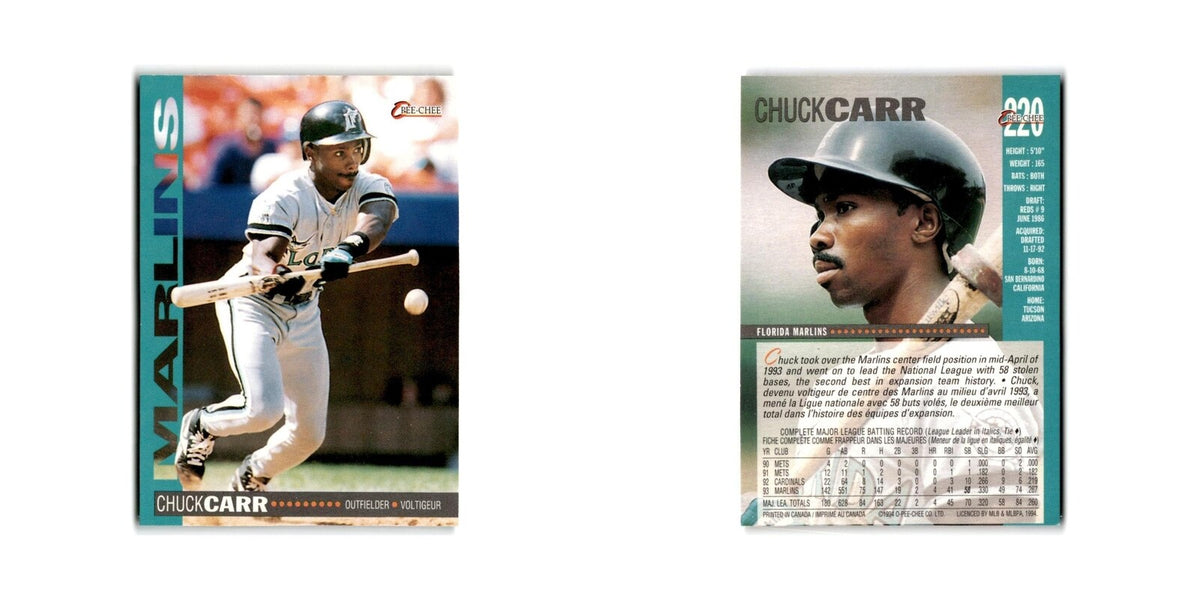 Chuck Carr 1994 O-Pee-Chee #229 Florida Marlins Baseball Card NM