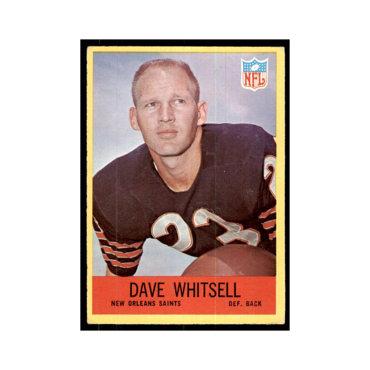 1967 Philadelphia Dave Whitsell Football Cards #130