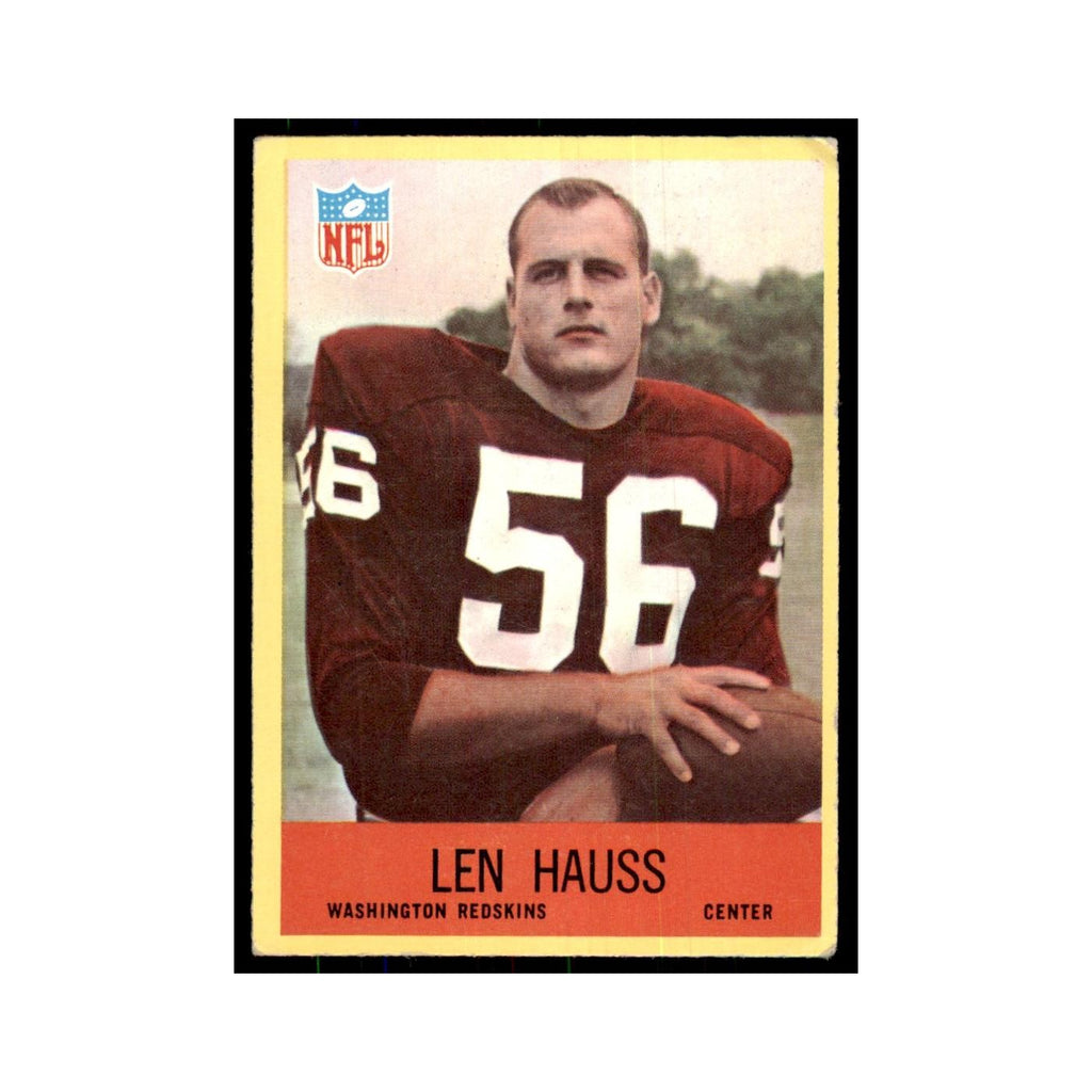 1967 Philadelphia Len Hauss Football Cards #184