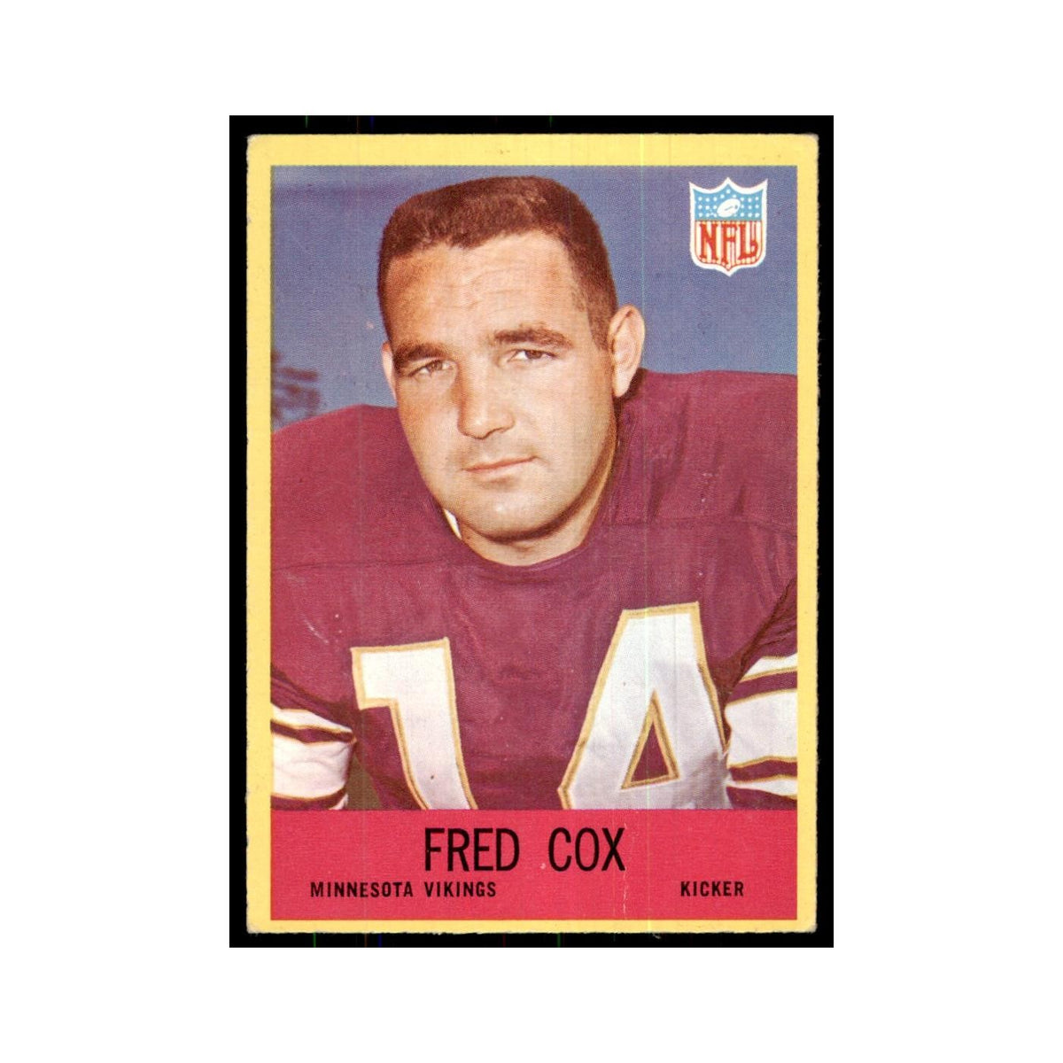 1967 Philadelphia Fred Cox Football Cards #100