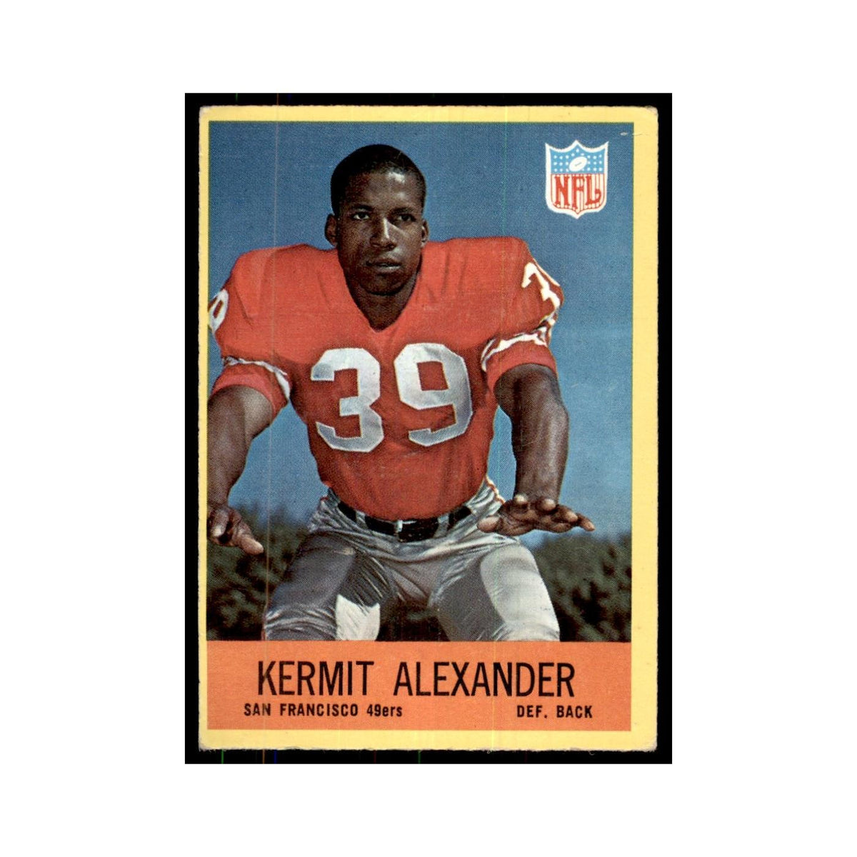 1967 Philadelphia Kermit Alexander Football Cards #170