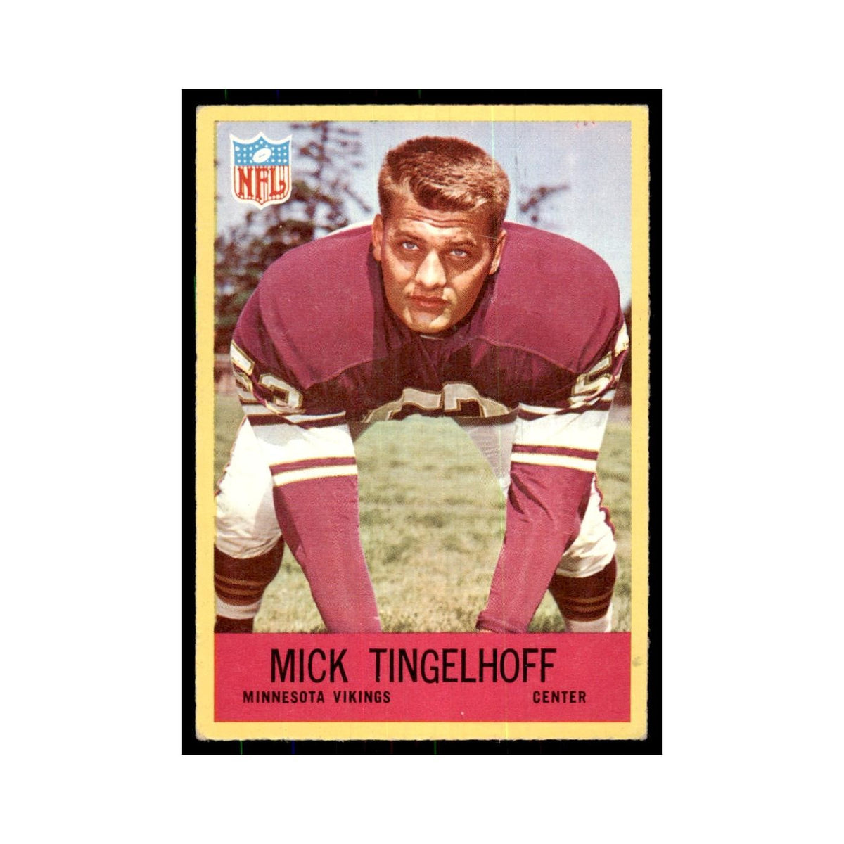 1967 Philadelphia Mick Tingelhoff Football Cards #107