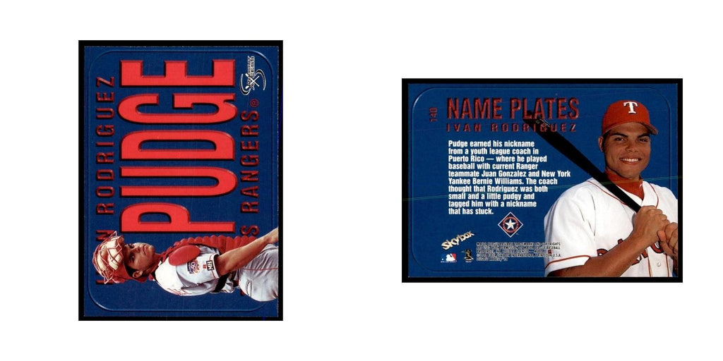 1998 SkyBox Dugout Axcess Ivan Rodriguez Baseball Cards #140